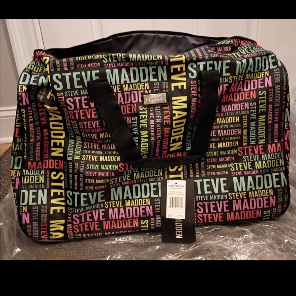 Steve Madden Vibrant Logo Duffel Bag